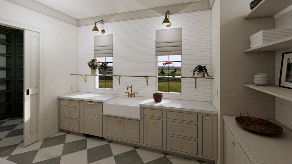 3D Prep Kitchen Render